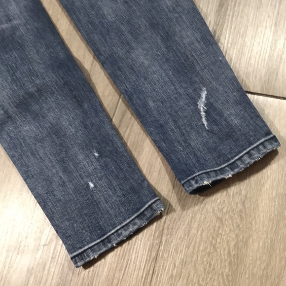 KanCan KC8356M Distressed Medium Rise Busted Knee Skinny Jeans size 27 - Picture 3 of 13